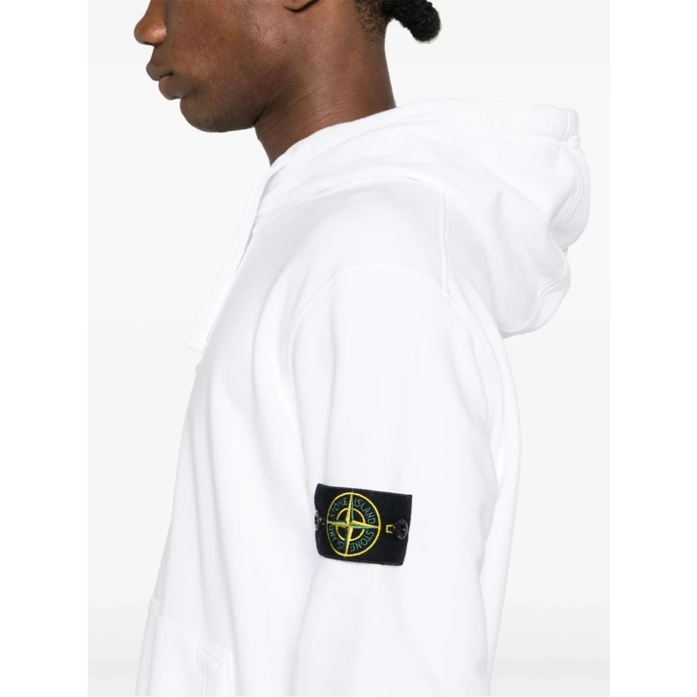 Stone Island Stijlvolle witte sweatshirt voor mannen White Heren