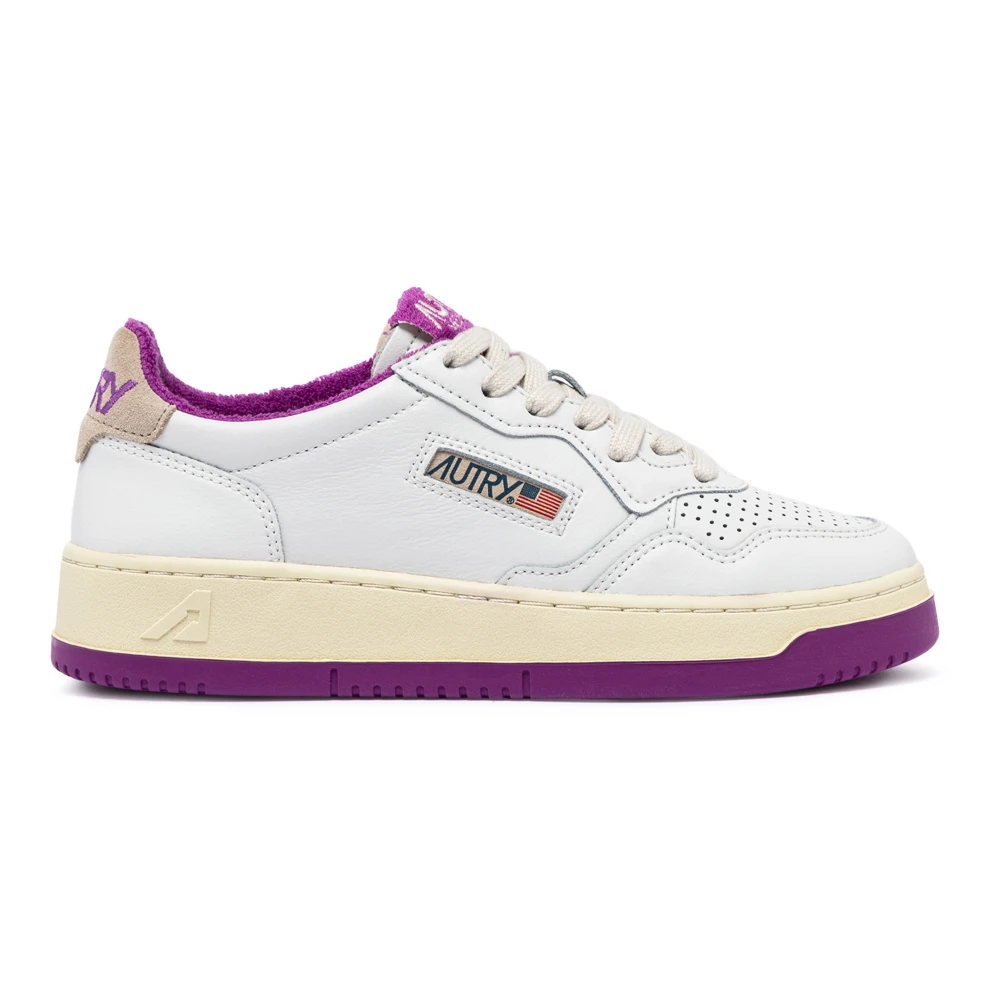 Autry Women's White Medalist Low Trainers - Sneakers - 4 Uk - Shoes