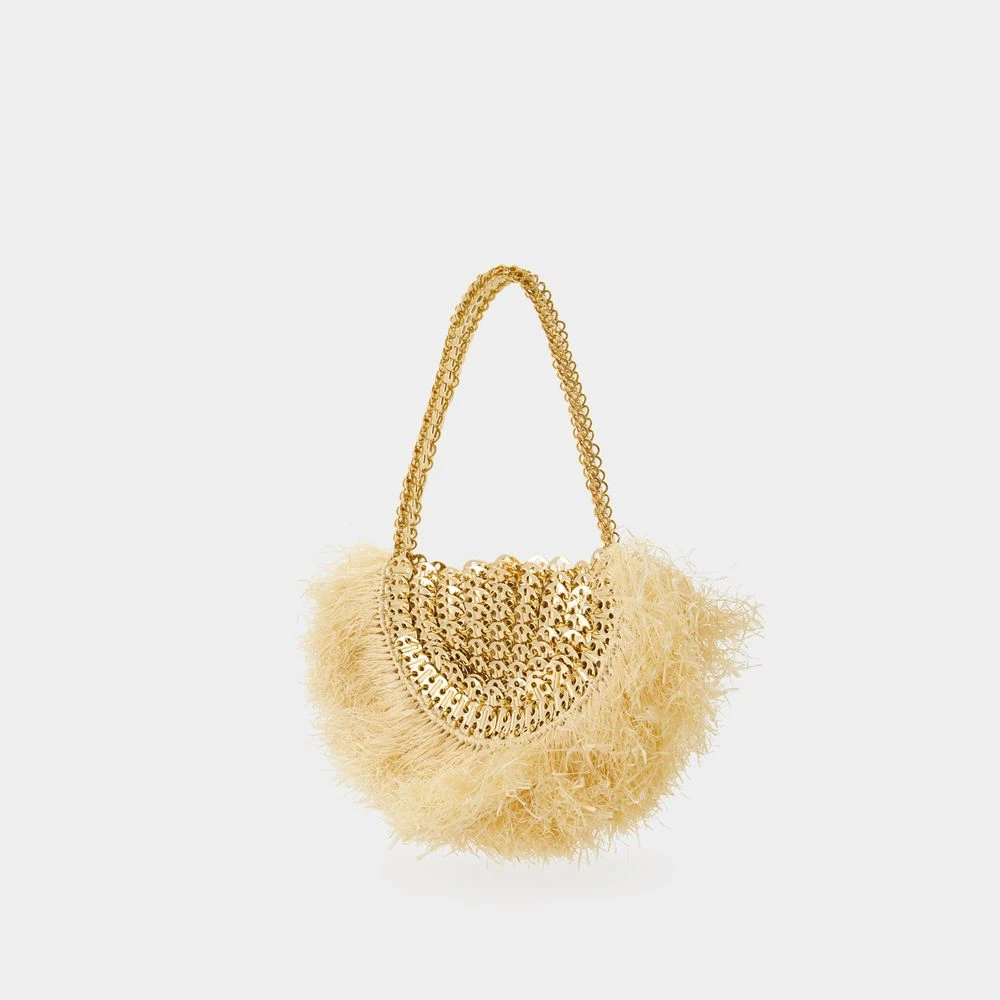Paco Rabanne Raffia Shopper Tas Neutraal Beige Dames