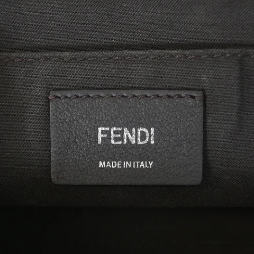 Fendi Vintage Pre-owned Leather fendi-bags Beige Dames