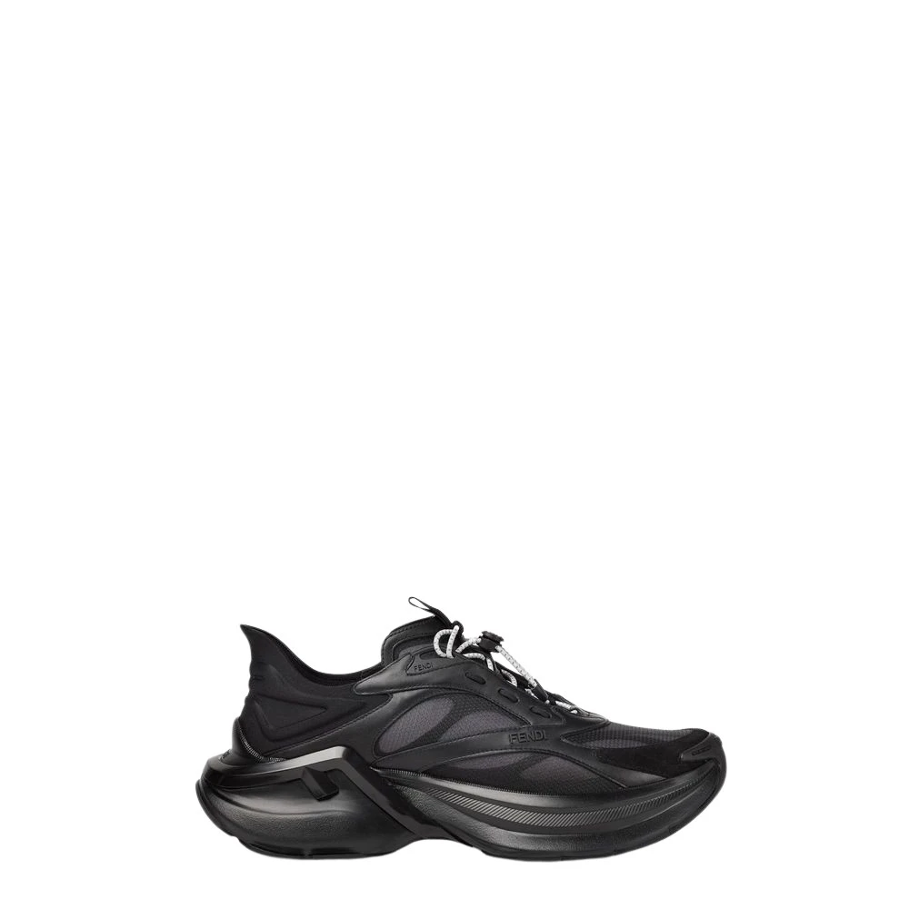 Fendi F-light Panelled Sneakers Heren Schoenen Zwart