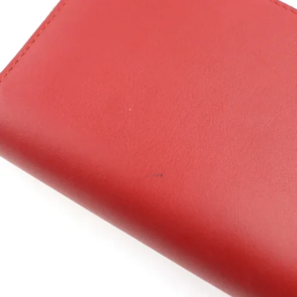 Gucci Vintage Pre-owned Leather wallets Red Dames