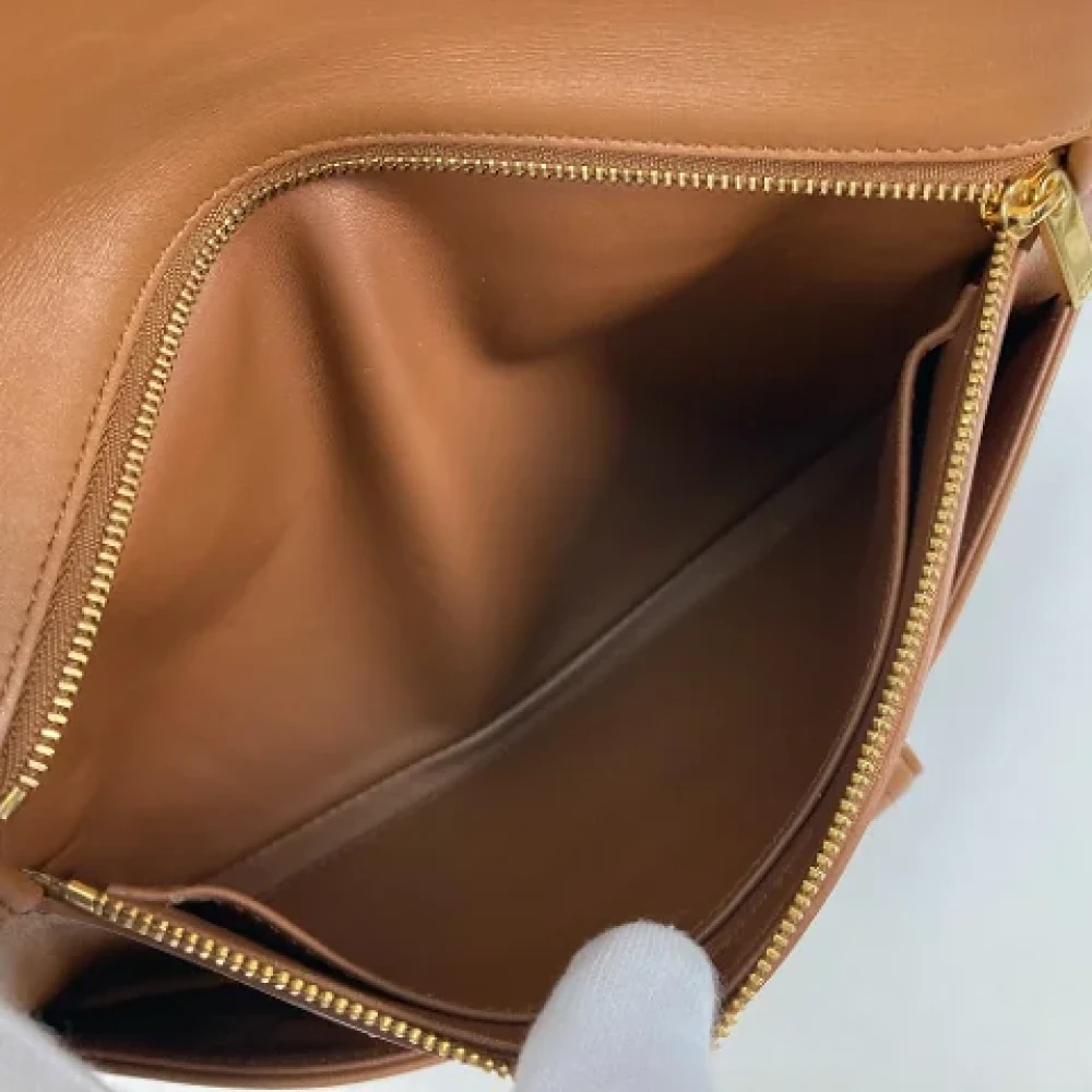 Dior Vintage Pre-owned Leather dior-bags Brown Dames