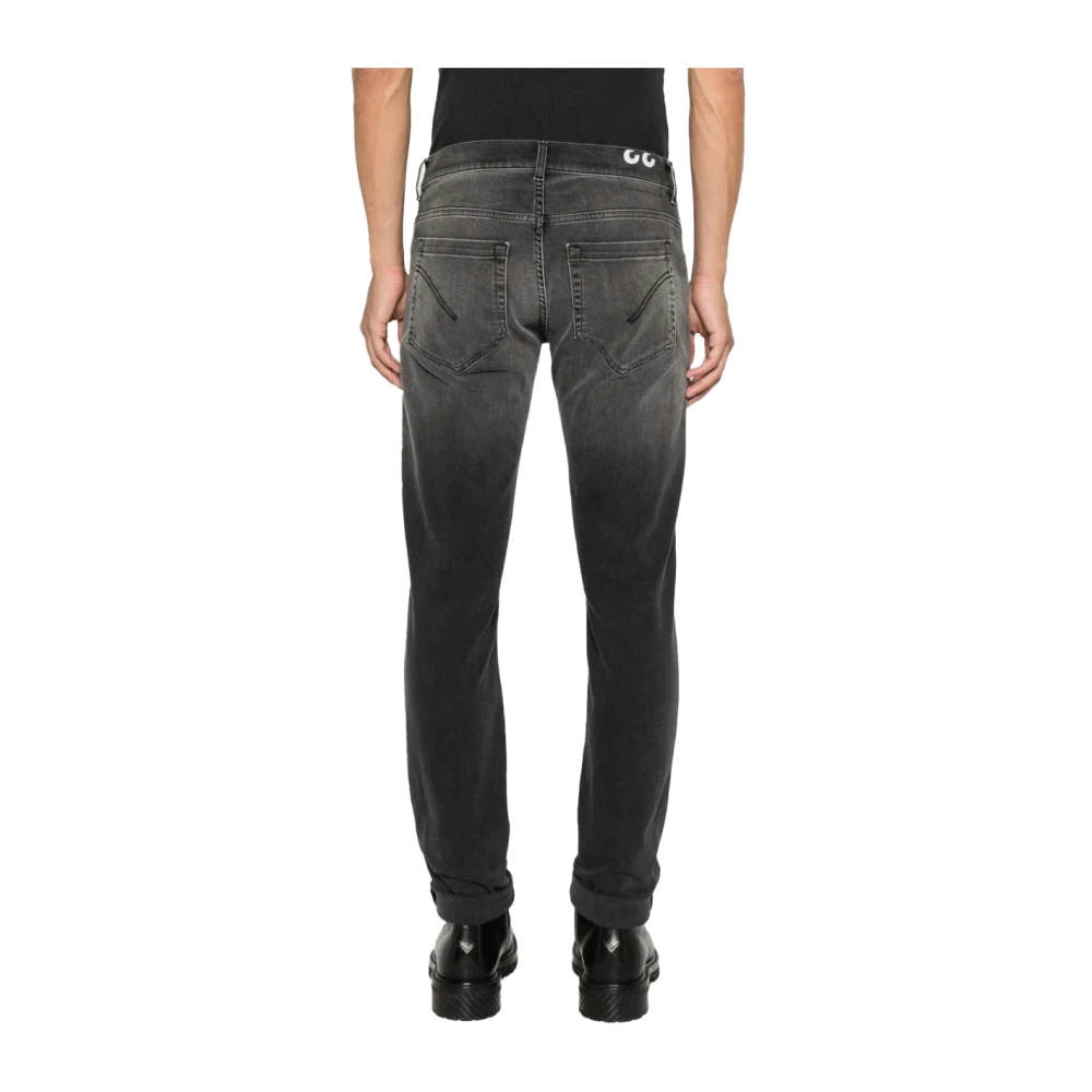 Dondup Skinny Fit Katoenen Jeans Black Heren