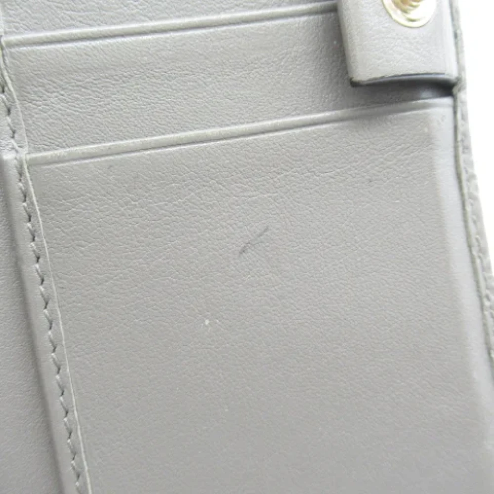Gucci Vintage Pre-owned Leather wallets Gray Dames