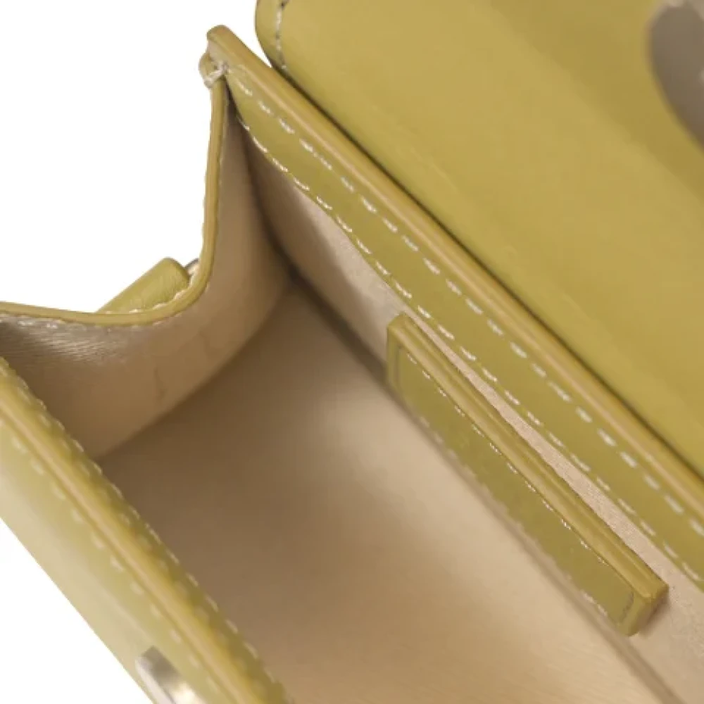 Jacquemus Pre-owned Leather shoulder-bags Green Dames