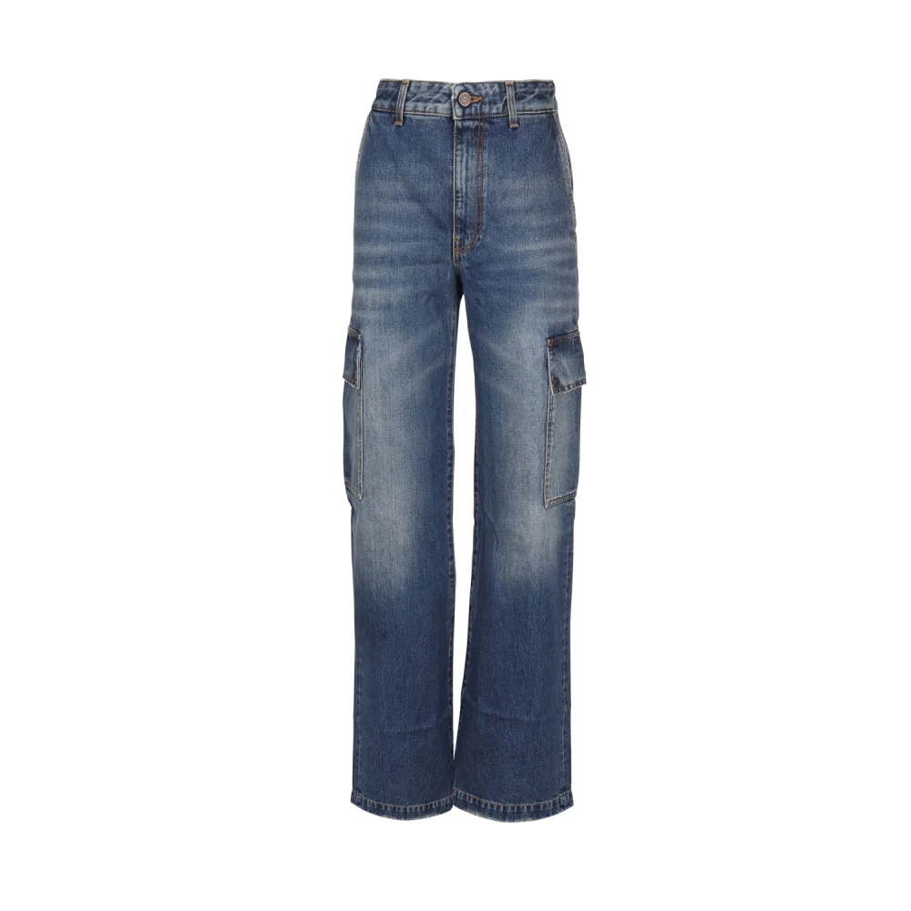 Stella Mccartney Jeans met 98% katoen 2% elastaan Blue Dames