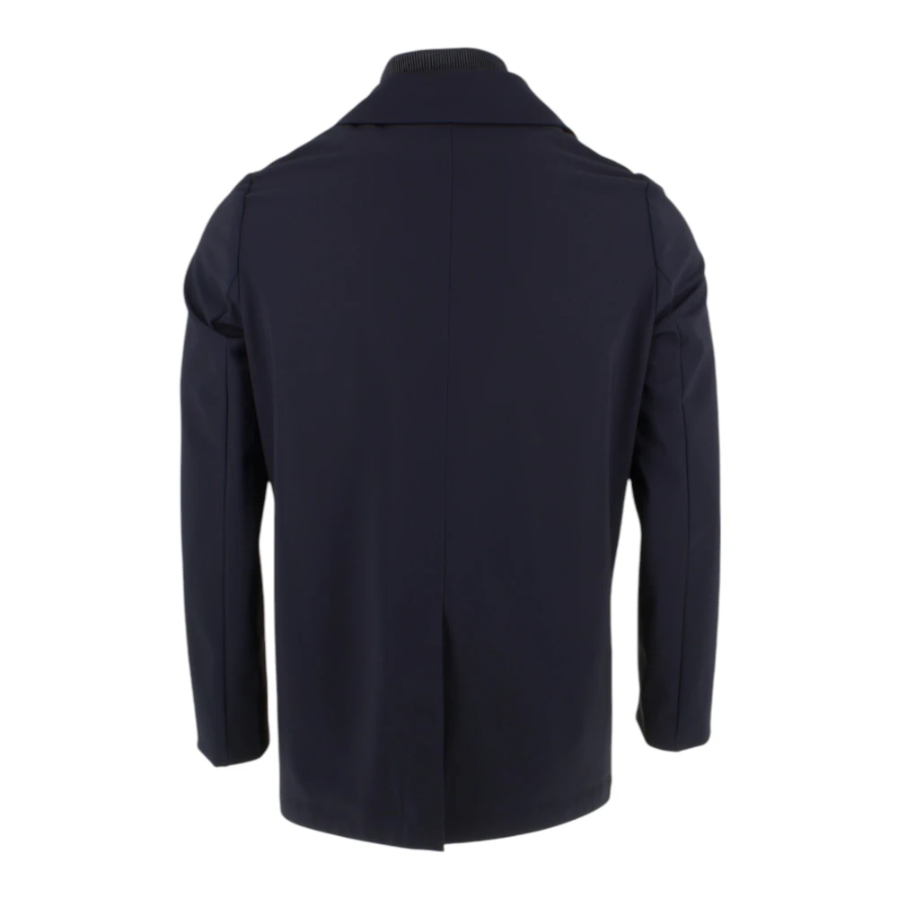 RRD Blauwe Winter Thermo Peacoat Jas Blue Heren