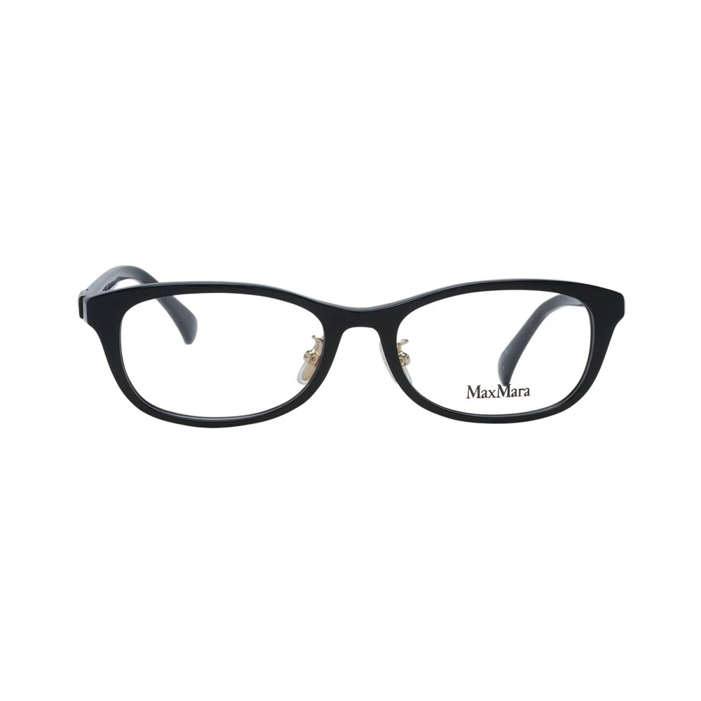 Max Mara Elegante Rechthoekige Optische Monturen Black Dames