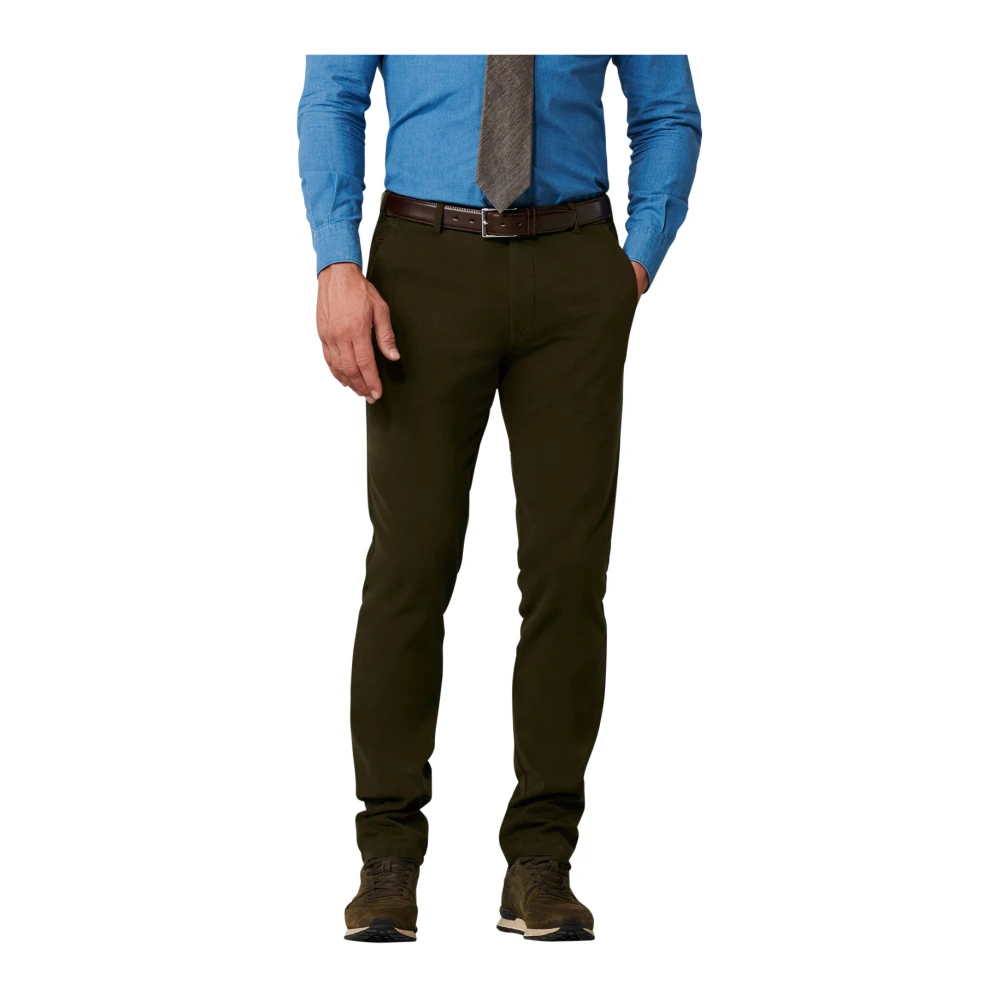 Meyer Katoenen Groene Broek Green Heren