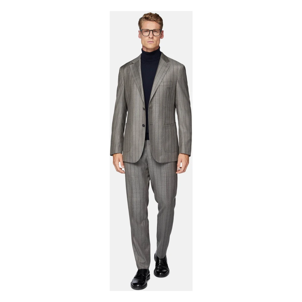 Boggi Milano Pakjes in zuivere wol met pinstripe Gray Heren