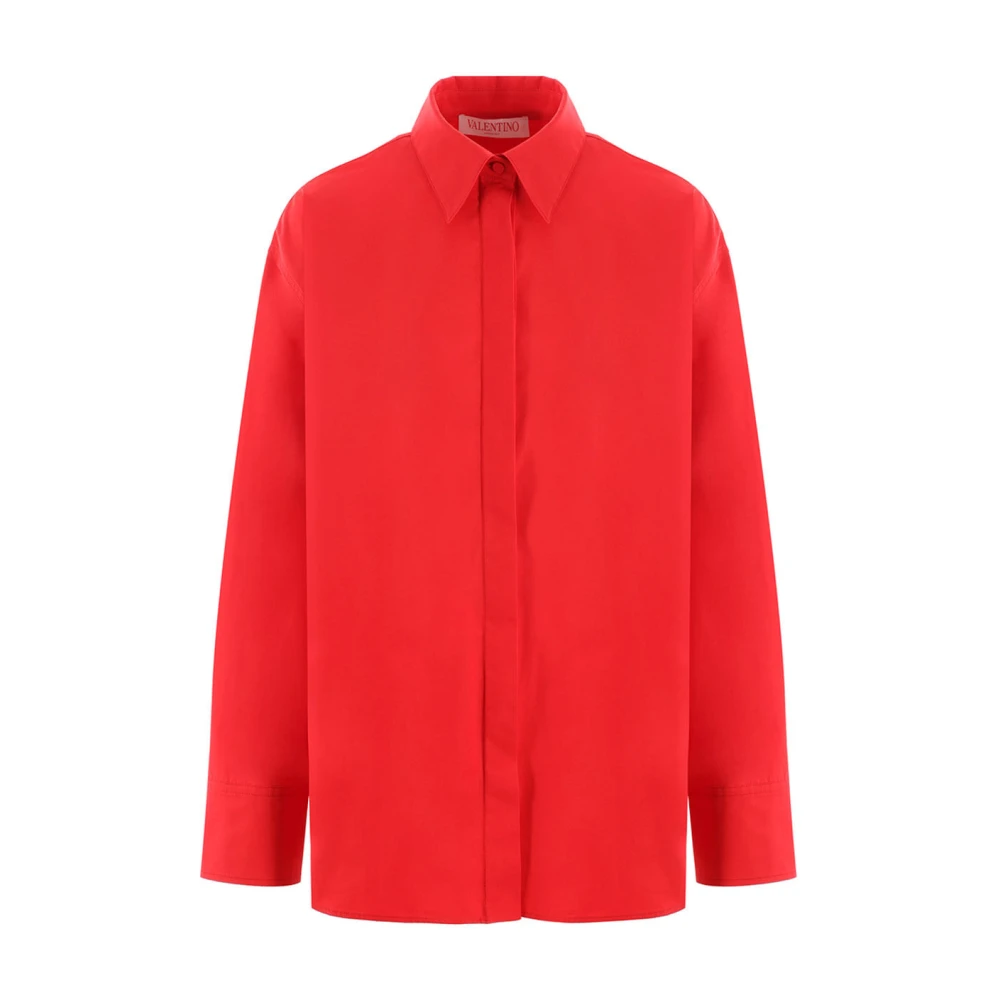 Valentino Garavani Stijlvol Shirt met Uniek Ontwerp Red Dames