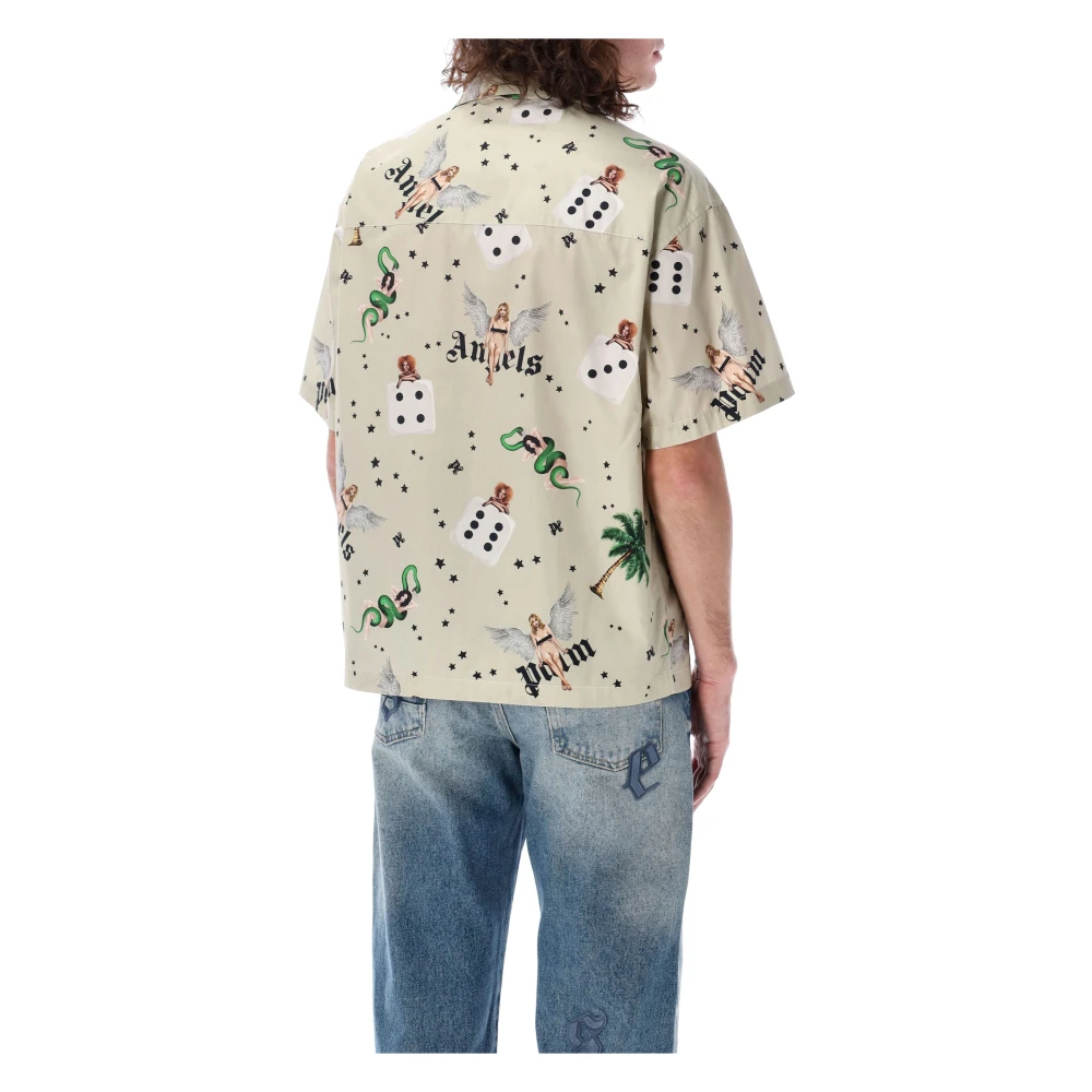 Palm Angels Retro Bowling Shirt met Strik Multicolor Heren