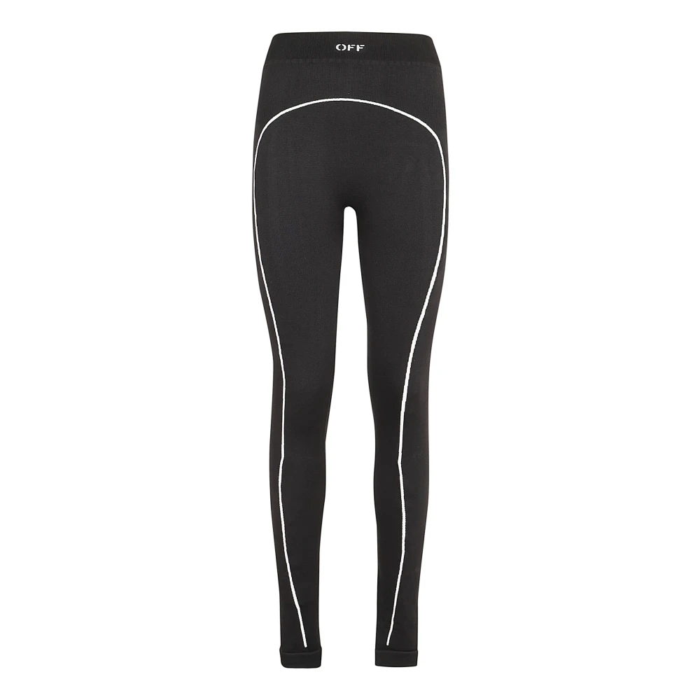 Off White Leggings Black Dames