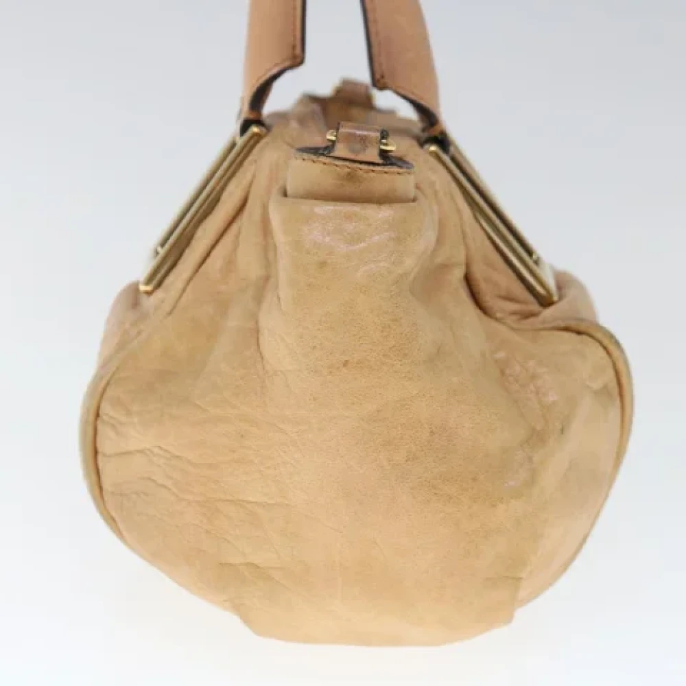 Chloé Pre-owned Leather handbags Beige Dames