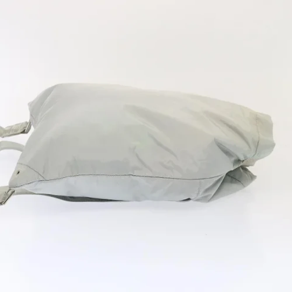 Prada Vintage Pre-owned Nylon backpacks Gray Dames
