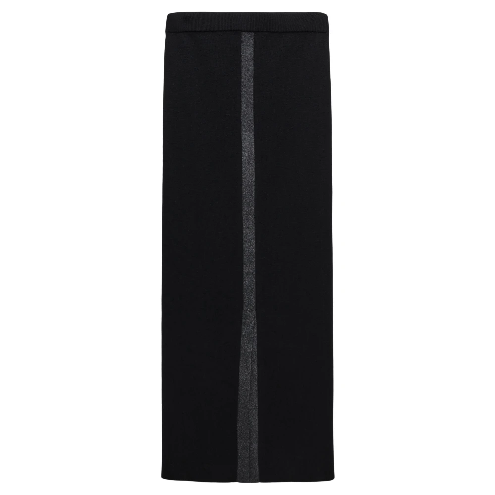 Dorothee Schumacher Women's Black Midi Skirts, Xs, Shimmering Merino Skirt