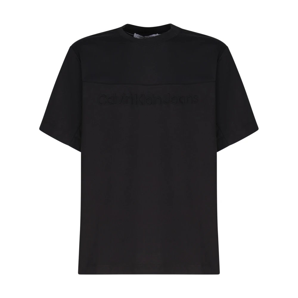 Calvin Klein Zwarte T-shirts en Polos met 98% Katoen Black Heren