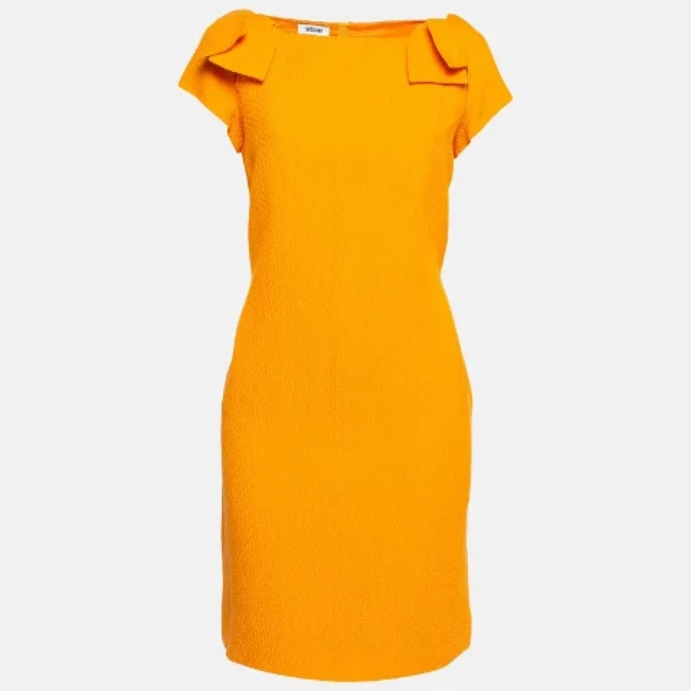 Moschino Pre-Owned Pre-owned Cotton dresses Orange Dames