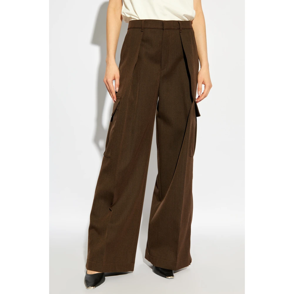 Burberry Wollen broek Brown Dames