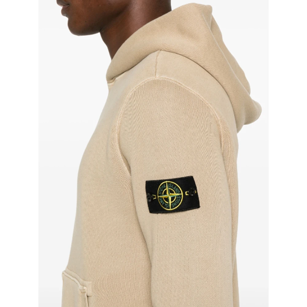 Stone Island Kompasapplicatie Beige Sweater Beige Heren