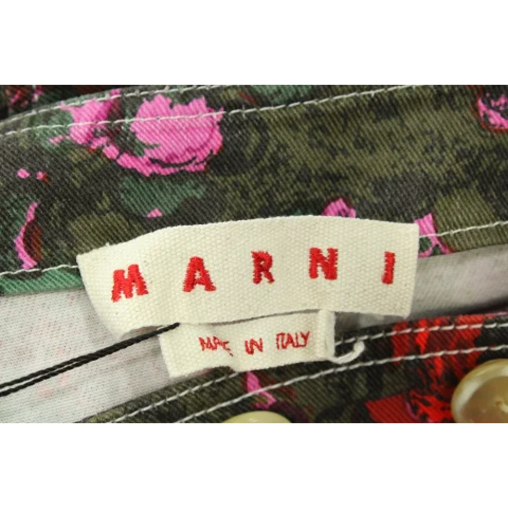 Marni Pre-owned Cotton bottoms Multicolor Dames