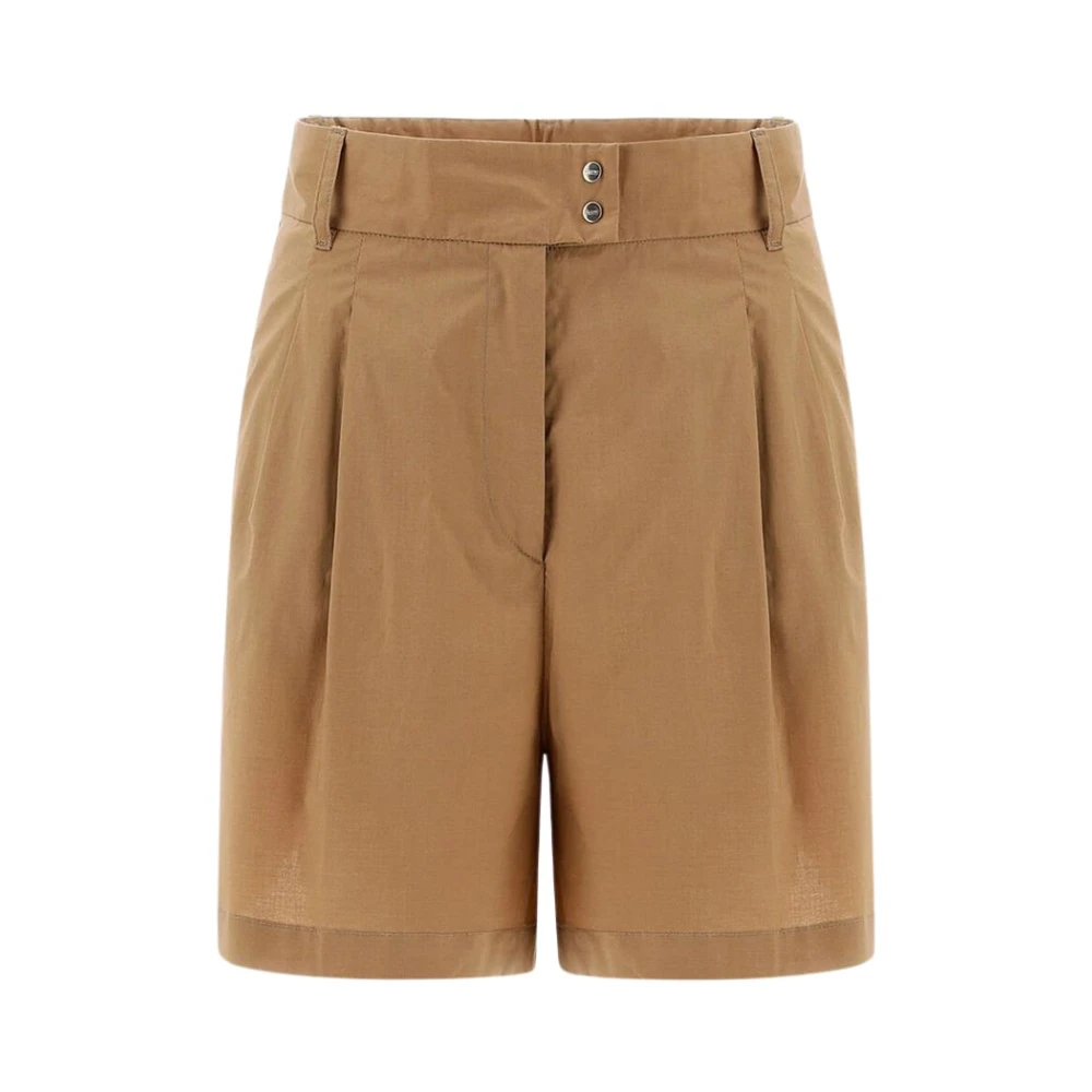 Herno Lange Shorts Beige Dames