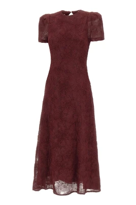 3D Mesh Maxi Klänning