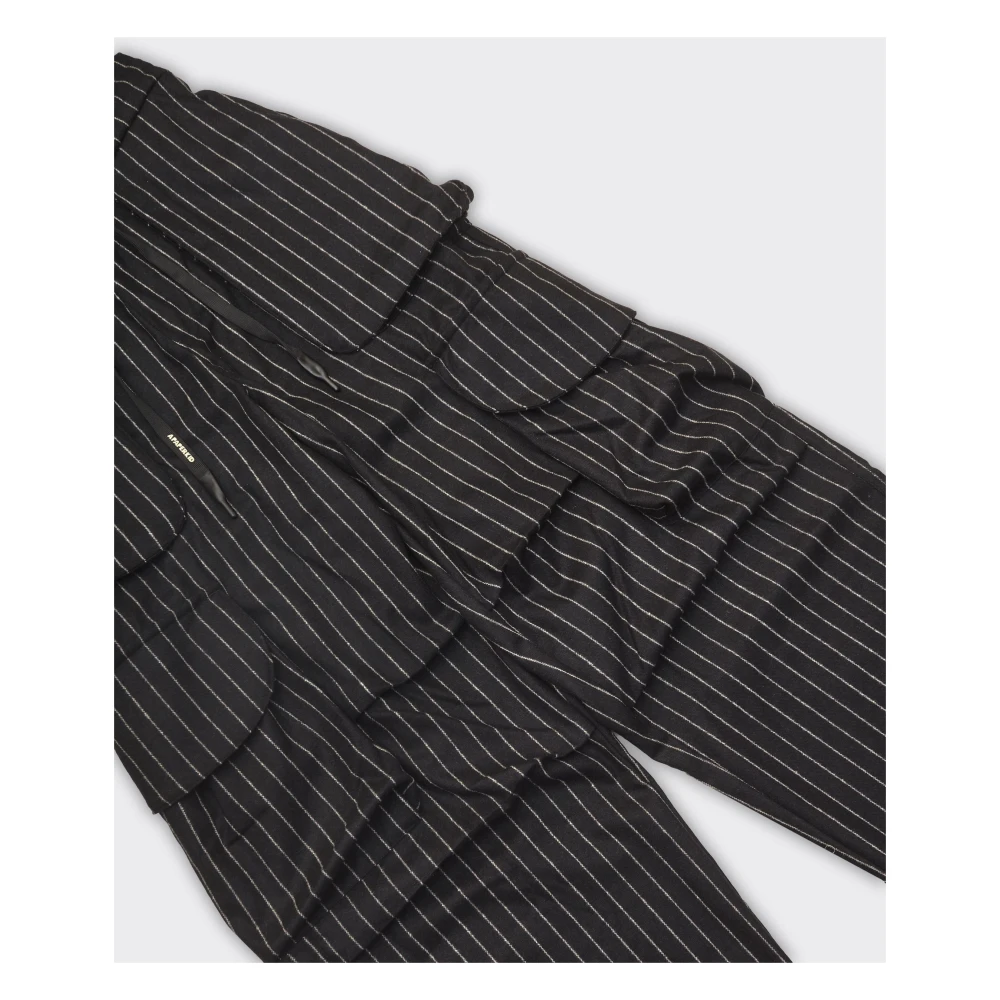 A Paper Kid Cargo Flanel Zwarte Broek Black Heren