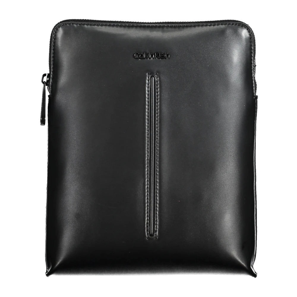 Calvin Klein Svart herr crossbody-väska med dragkedja Black, Herr