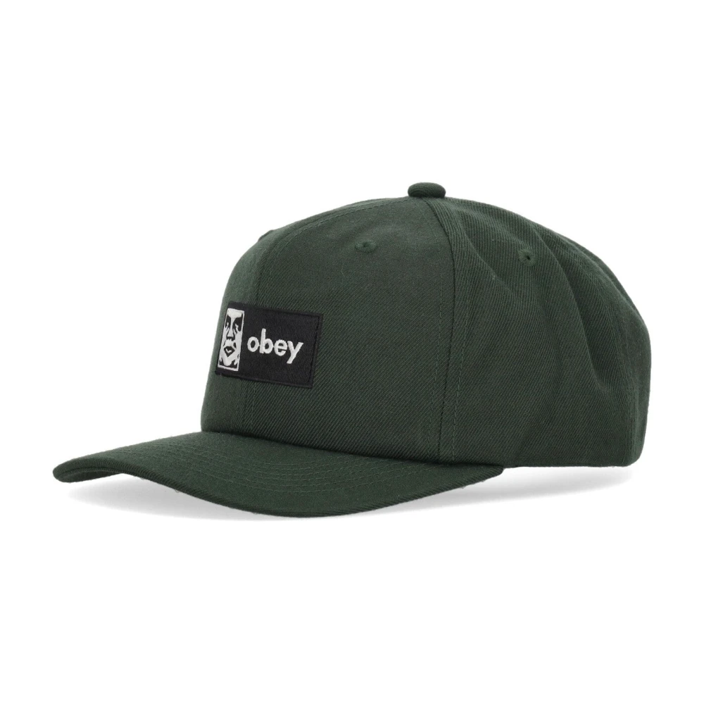 Obey Green Hats & Caps, Unisex, One Size, Classic Snapback Cap Dark Cedar