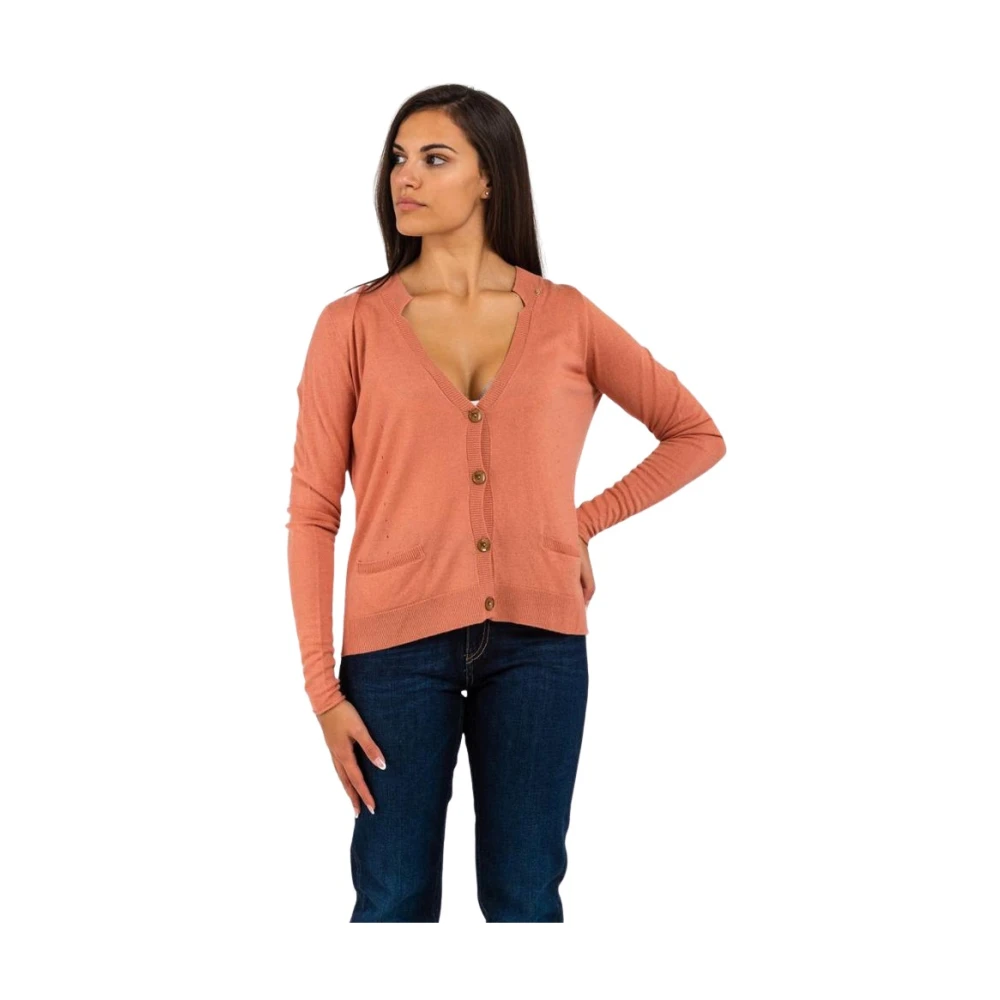 Gas , Cardigans, Female, Pink, L, Cardigan