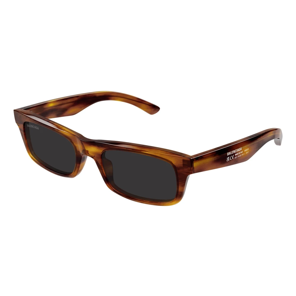 Balenciaga Men's Brown Bb0422s Rectangle Sunglasses - Sunglasses - 54 Mm - Accessories