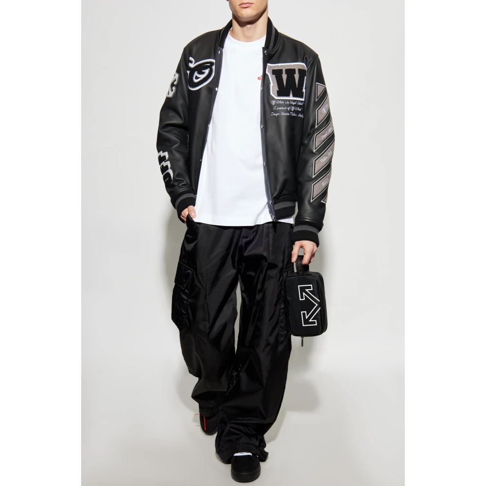Off White T-shirt met logo White Heren