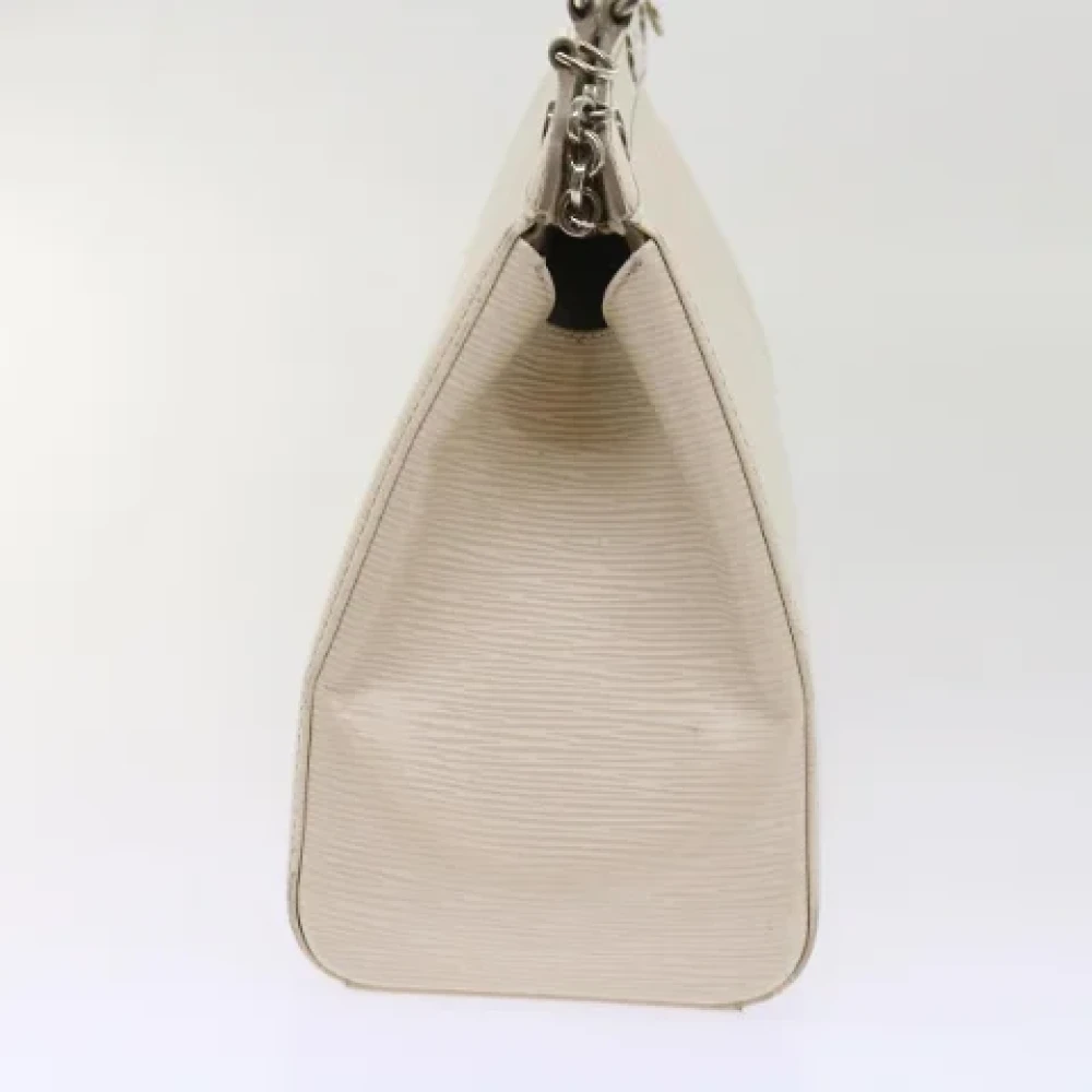 Louis Vuitton Vintage Pre-owned Leather handbags Beige Dames