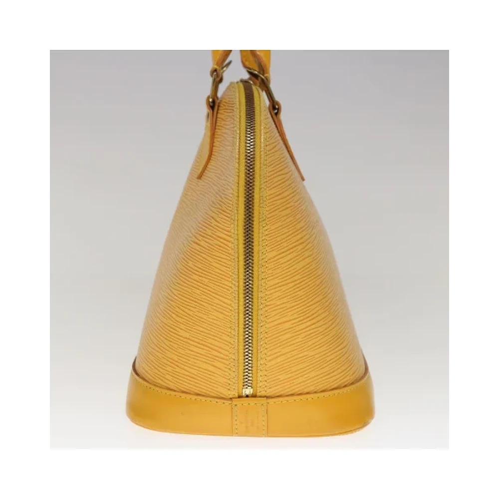 Louis Vuitton Vintage Pre-owned Leather handbags Yellow Dames