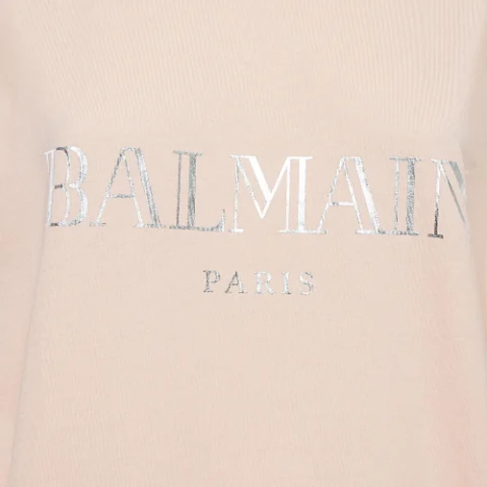 Balmain Pre-owned Cotton tops Orange Dames