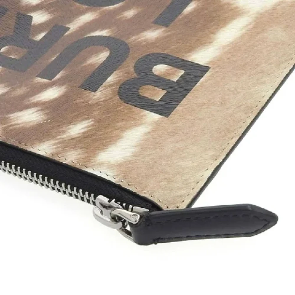 Burberry Vintage Pre-owned Fabric clutches Beige Dames