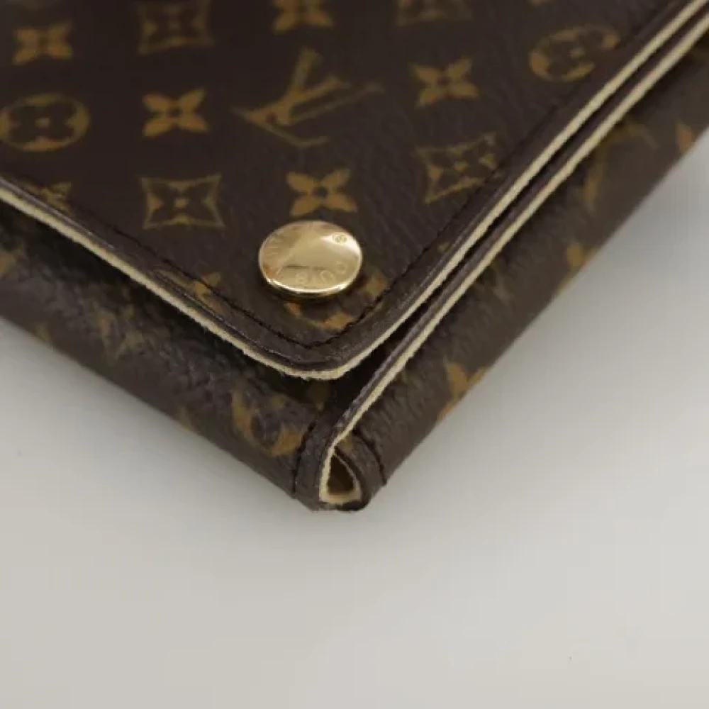 Louis Vuitton Vintage Pre-owned Canvas wallets Brown Dames