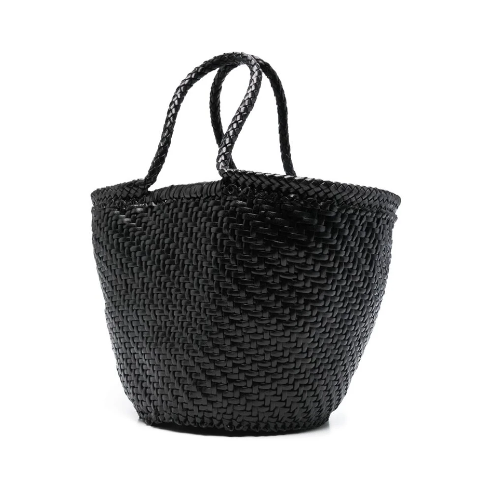Dragon Diffusion Zwarte Leren Trekkoordtas Black Dames