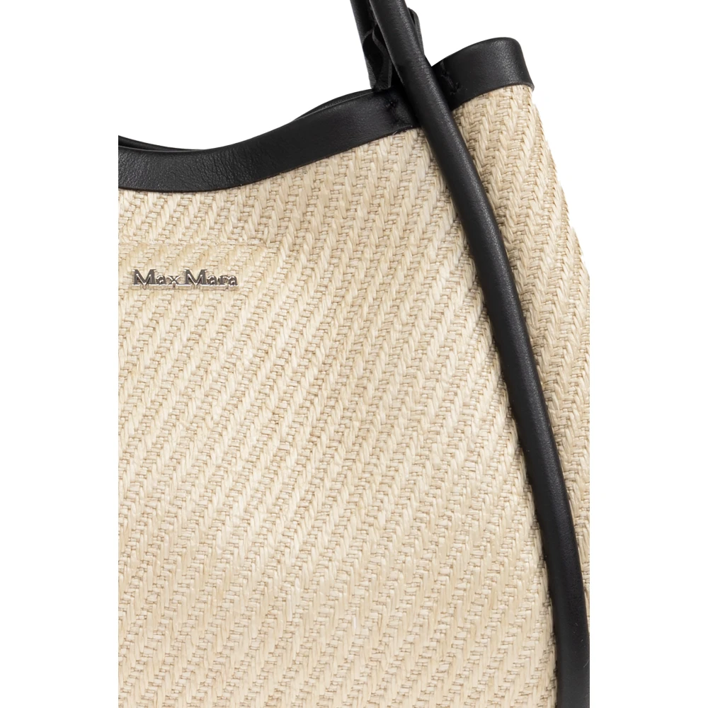 Max Mara Handtas Summermarine XS Beige Dames