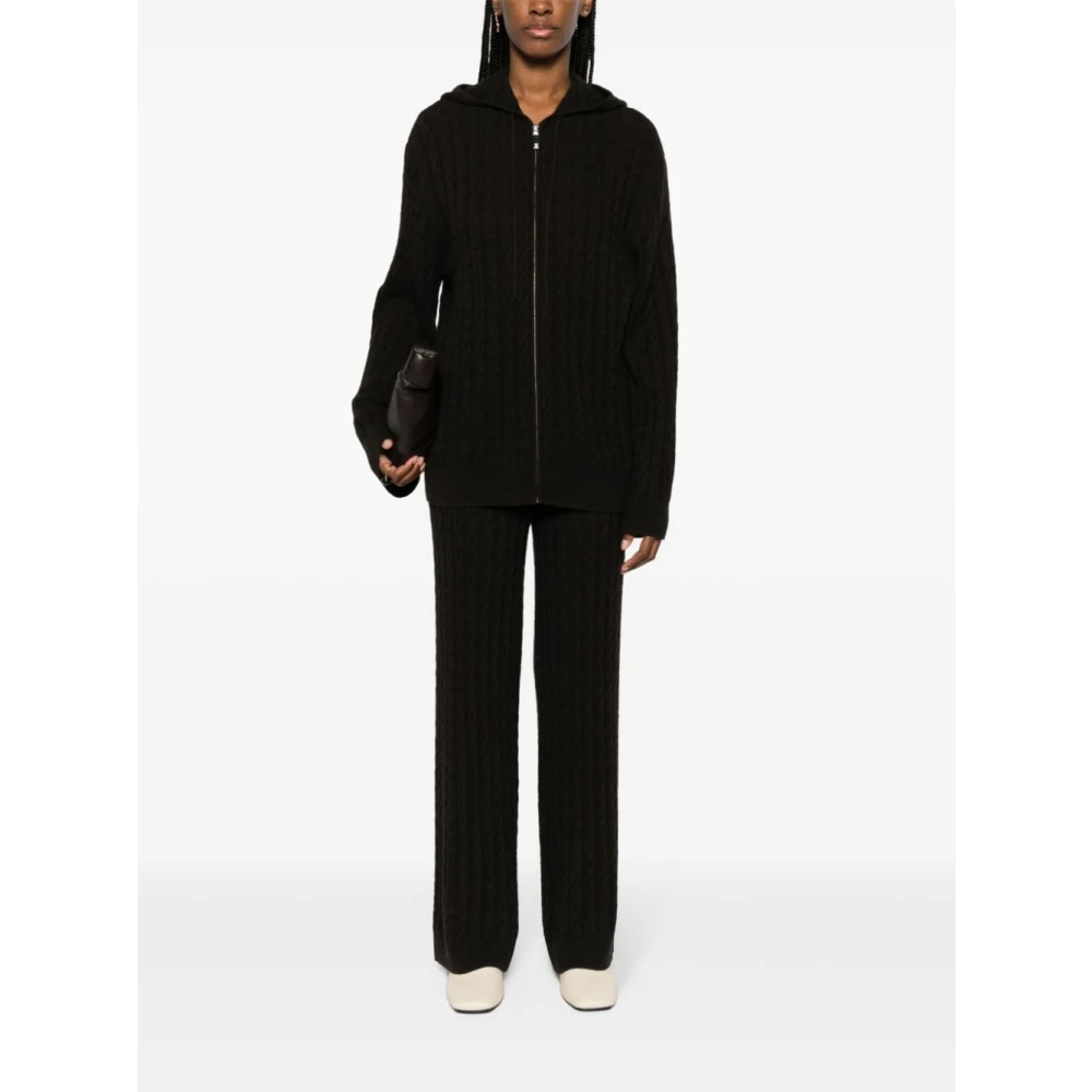 TotêMe Gebreide Kabelbroek Black Dames