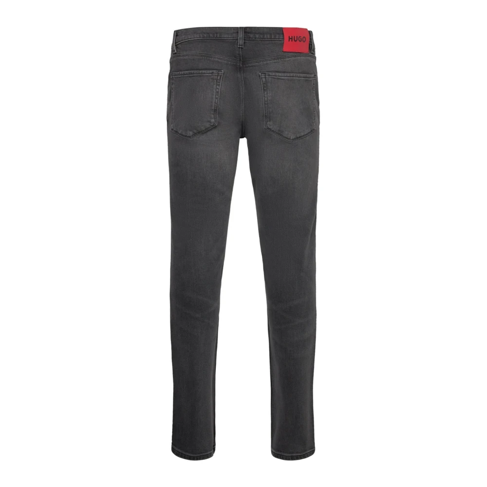 Hugo Boss Zwarte Denim Extra Slim Fit Jeans Gray Heren