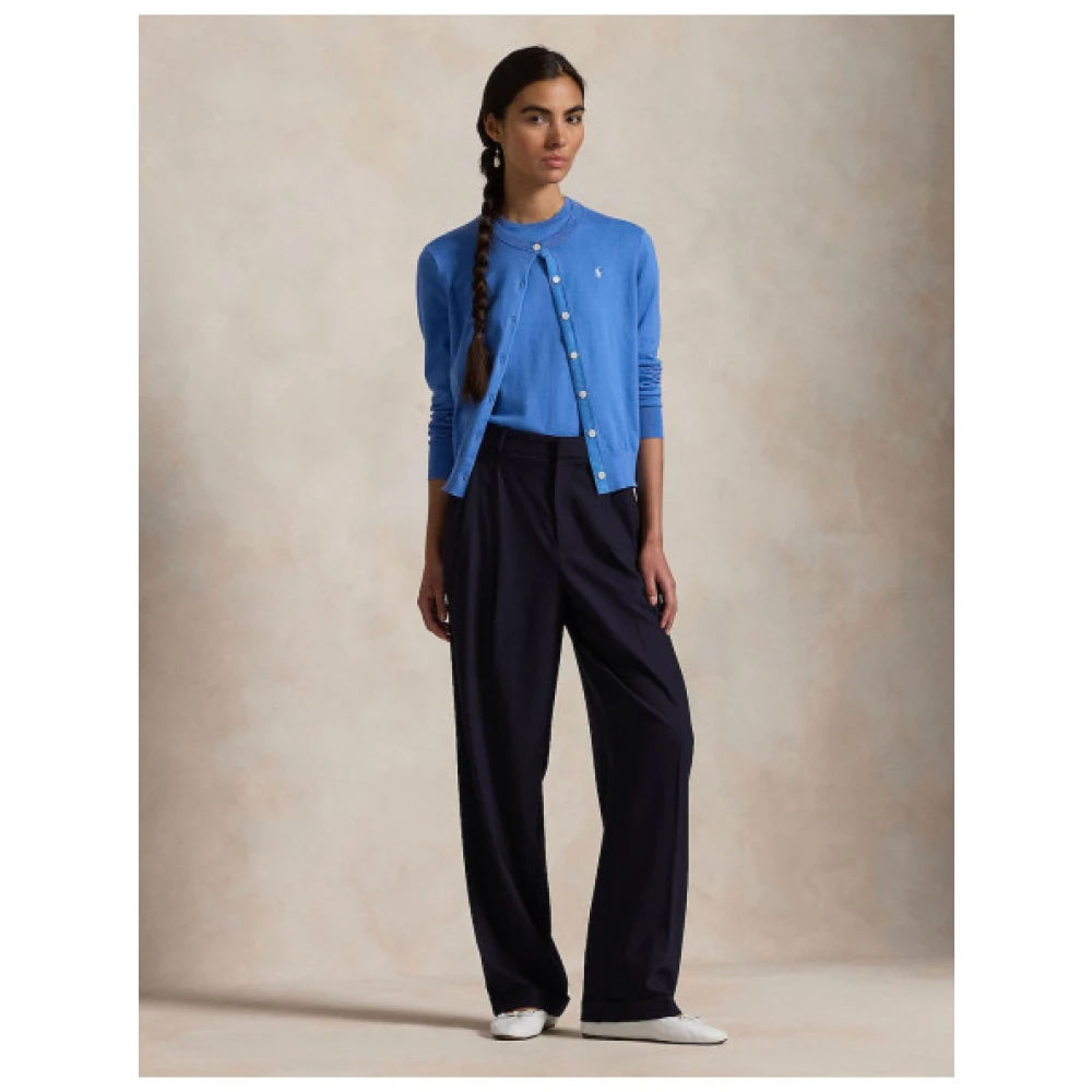 Polo Ralph Lauren Pima Katoenmix Vest Blue Dames