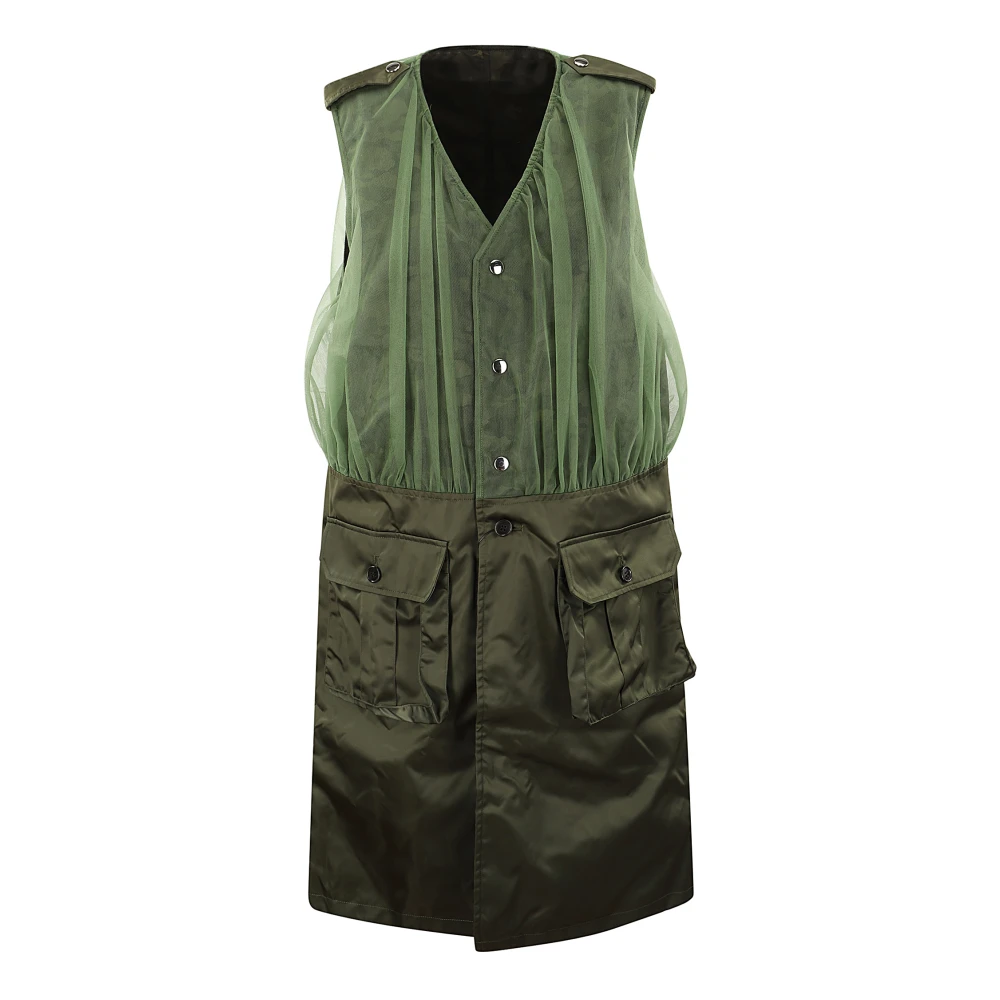 Comme des Garçons Stijlvolle Dames Vest Case Green Dames