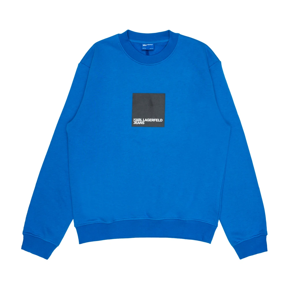 Karl Lagerfeld Katoenen gebreide kleding en sweatshirts Blue Heren