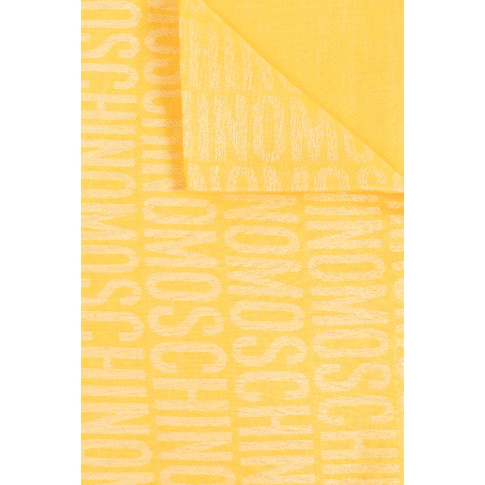 Moschino Monogram sjaal Yellow Unisex
