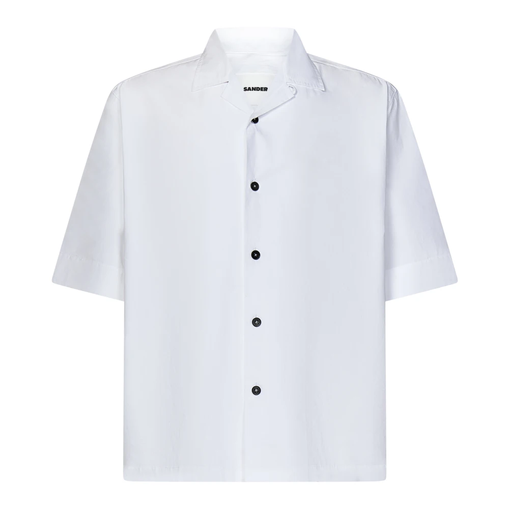 Jil Sander Short Sleeve Shirts White Heren