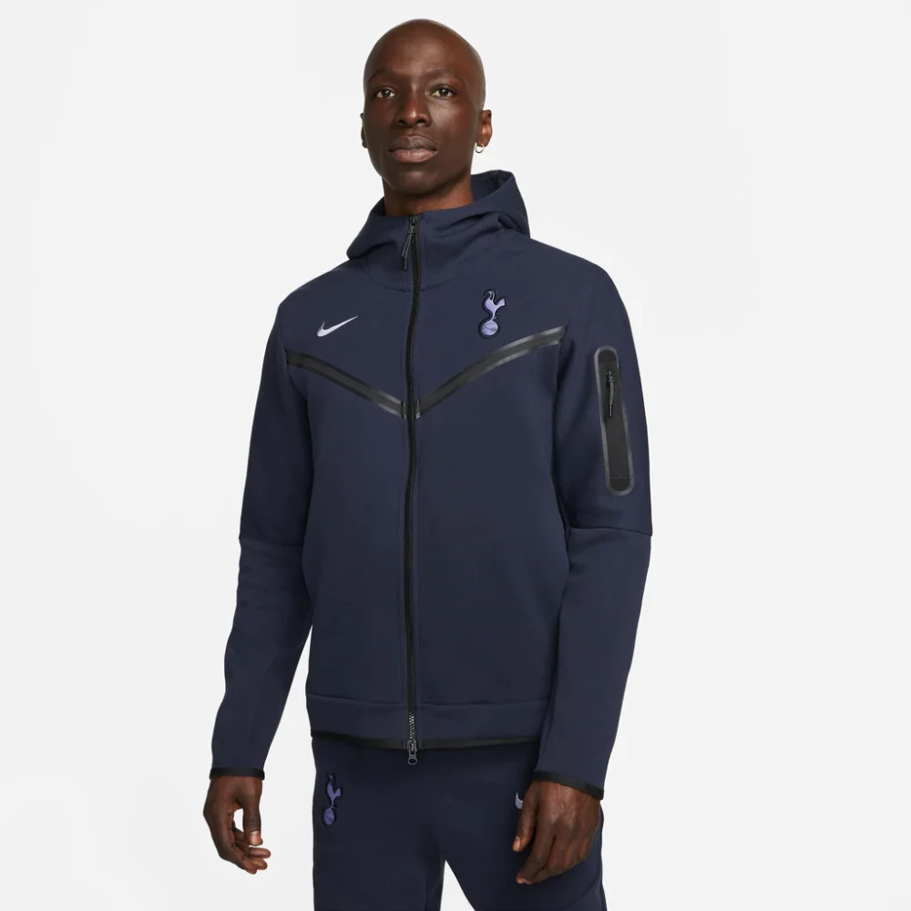Nike 2023 2024 Tottenham Hotspur Tech Fleece Trainingspak Blue Heren