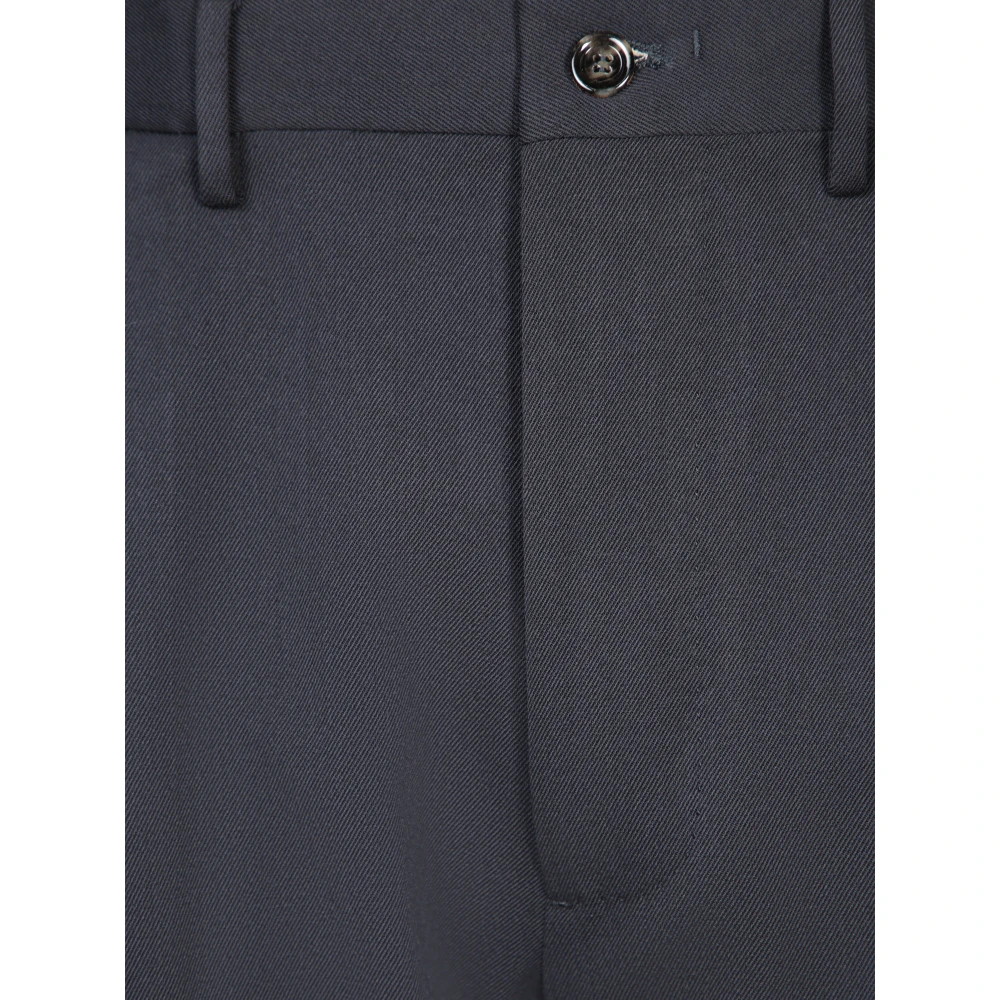 Dell'oglio Zwarte Broek voor Mannen Aw24 Black Heren